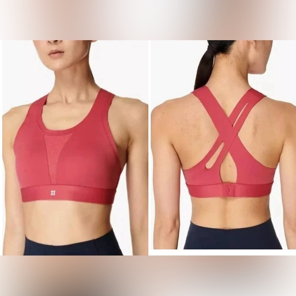 Sweaty Betty Sports Bra Womens 36A High Impact Wireless Yoga Pilates Gym Stretch